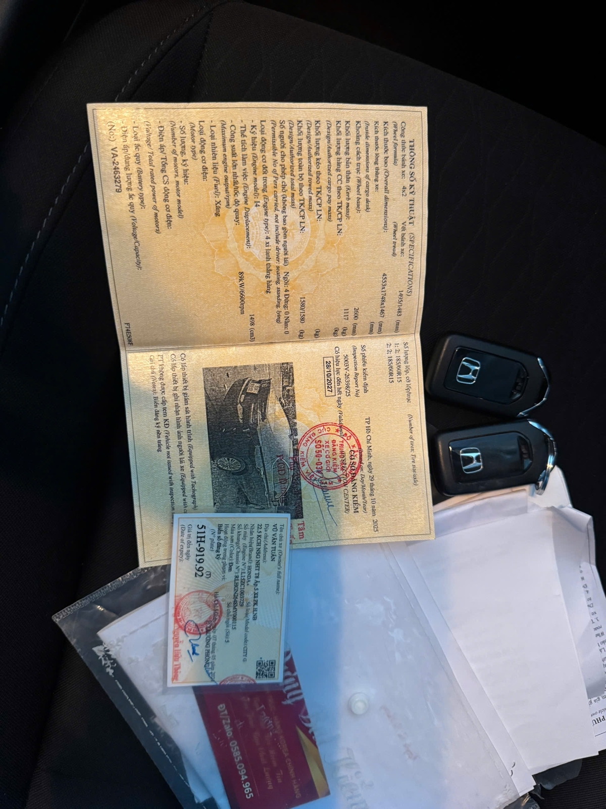 HONDA CITY BẢN G 1 CHỦ 40.000KM 51H-91992